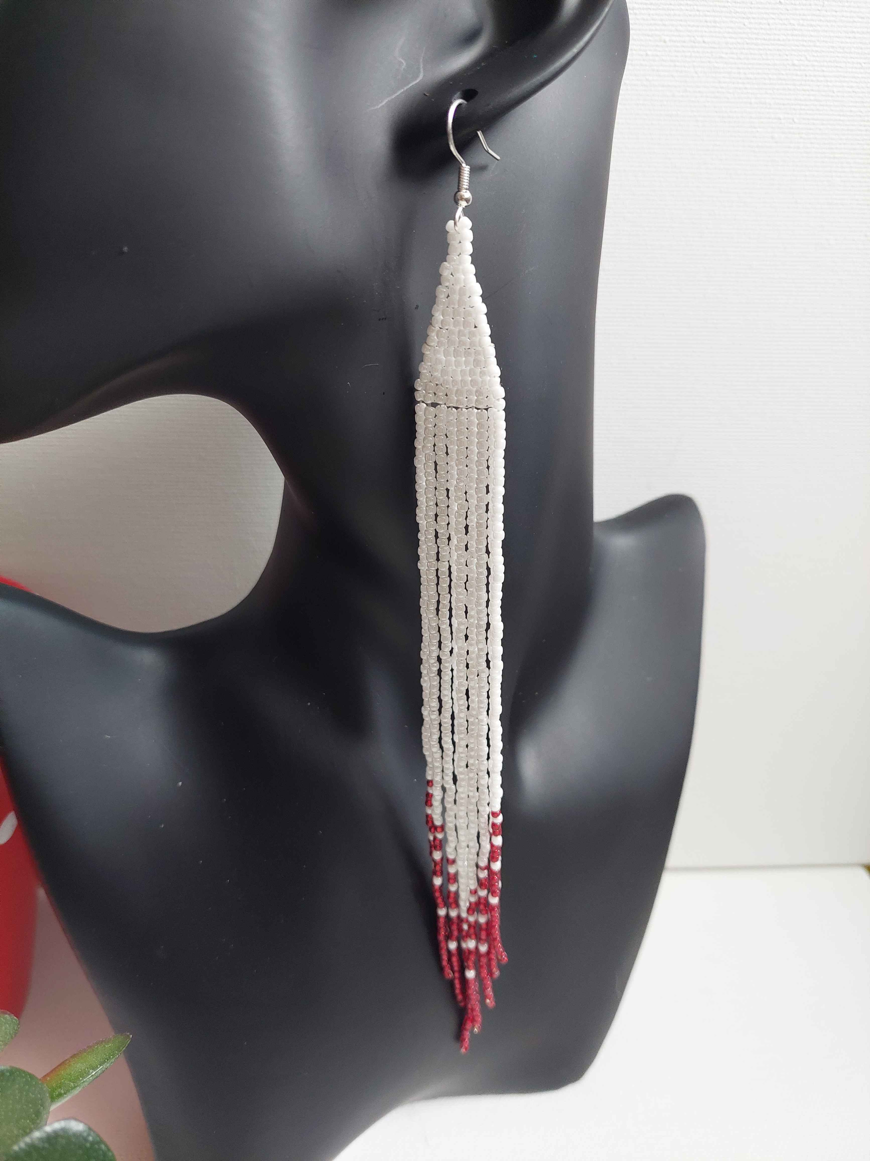 Náušnice Boho red-roots