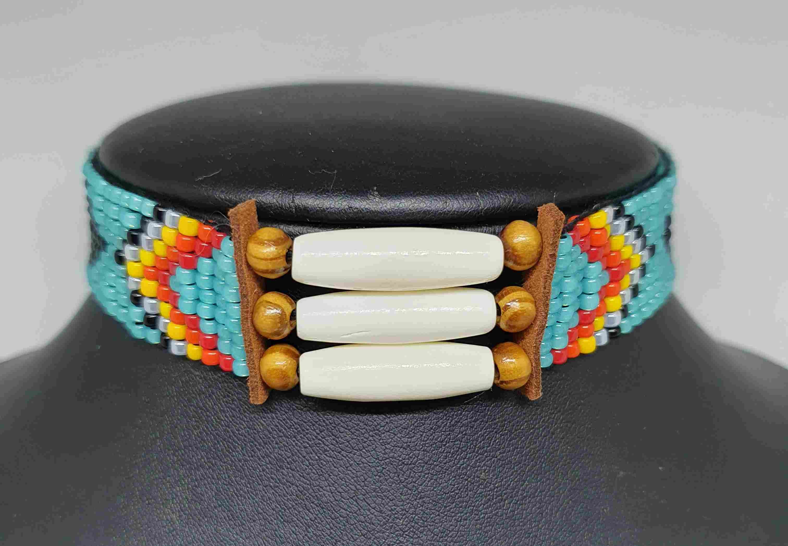 Náhrdelník Aztec s kosticami II.